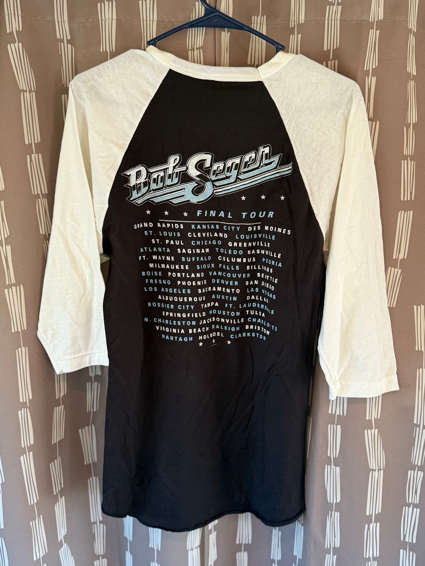 Bob Seger Concert Tour T Shirt-- sz S