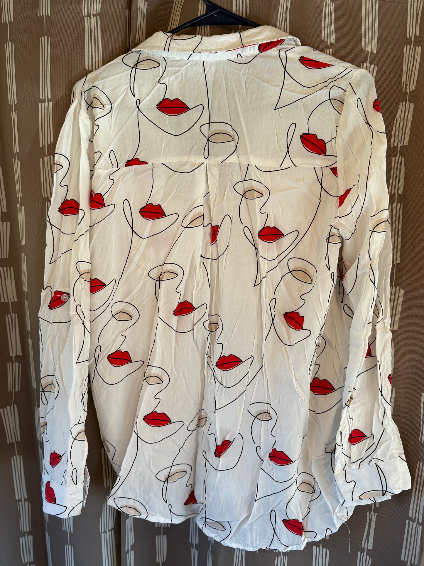 Milk and Honey Abstract Shirt-- sz L