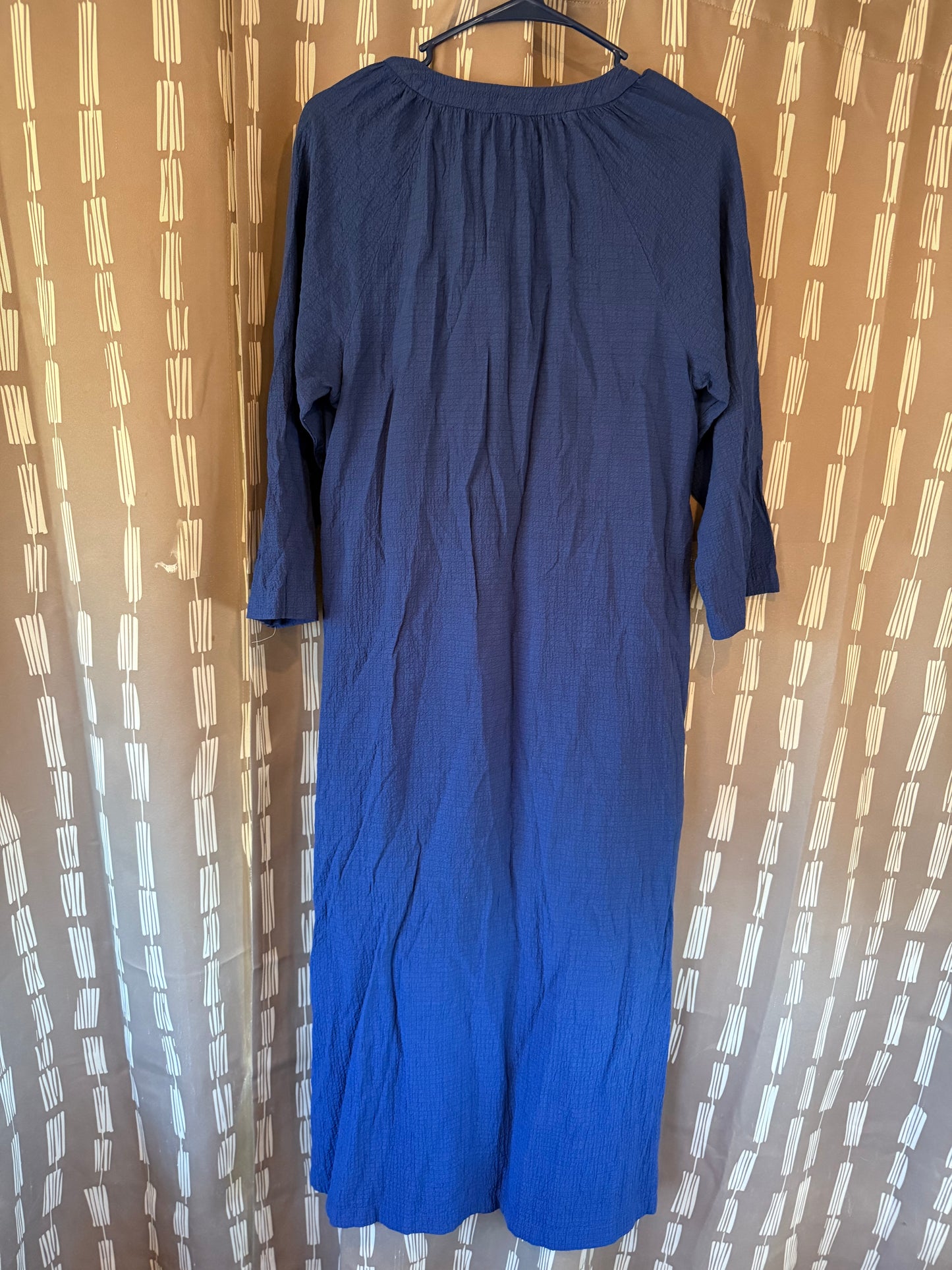 Alfani Blue 3/4 Sleeve Maxi Dress-- sz M