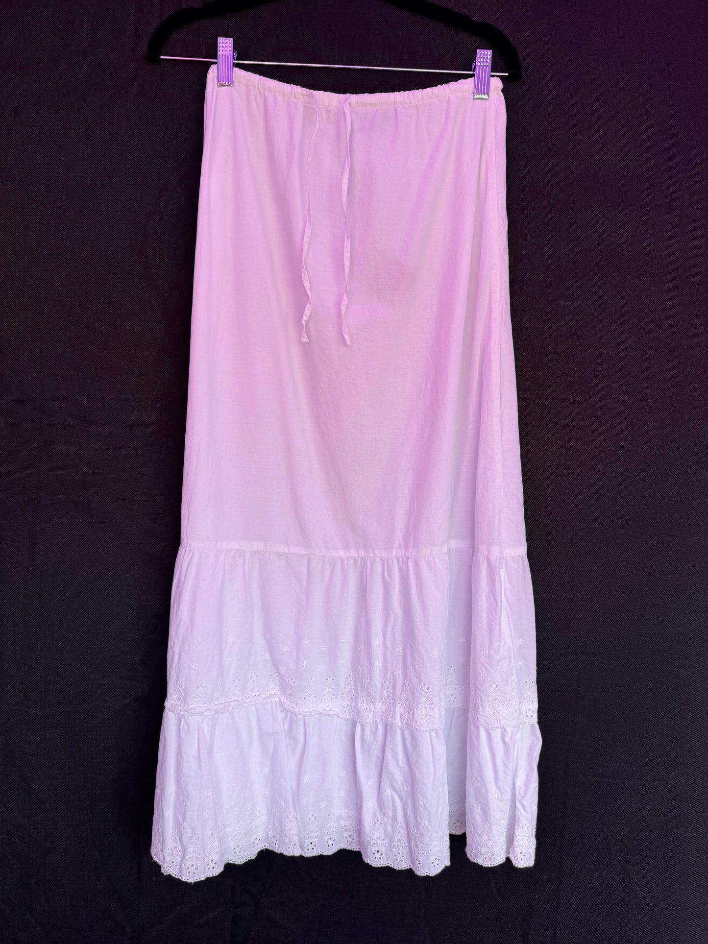 Gap Drawstring Linen White Skirt-- sx XXS (best for 00-2)