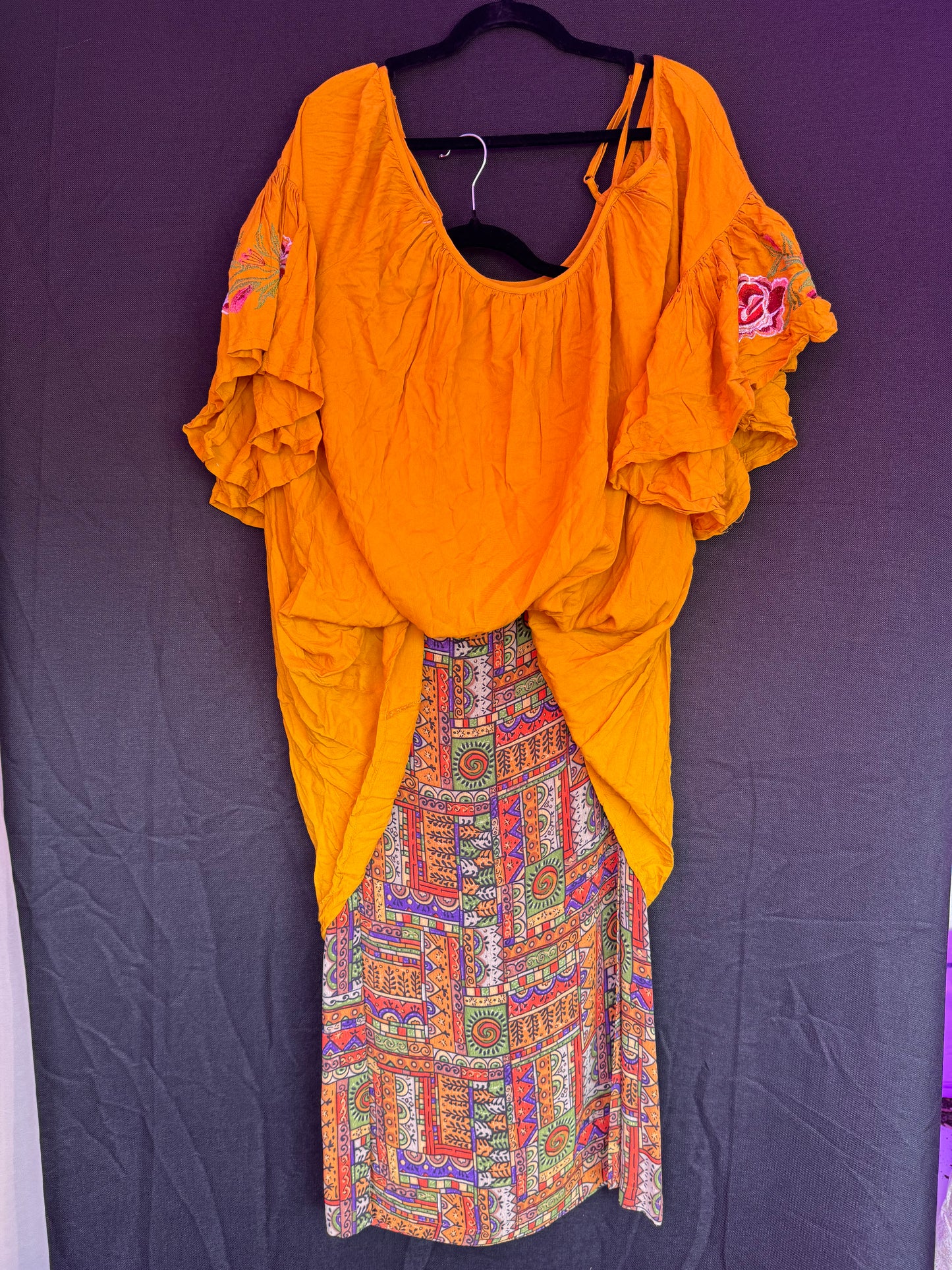 Chico's Design Geometric Print Wrap Skirt-- sz 3 (possibly 3XL)