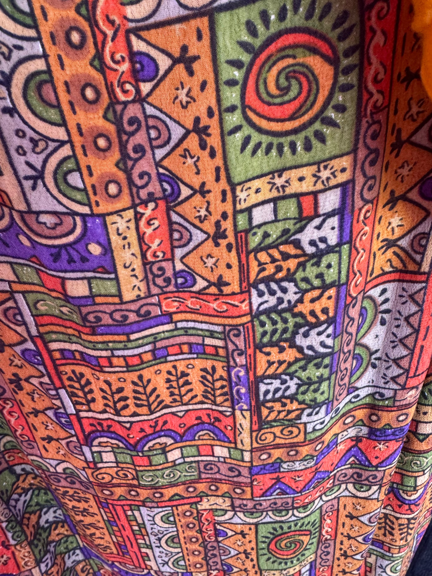 Chico's Design Geometric Print Wrap Skirt-- sz 3 (possibly 3XL)