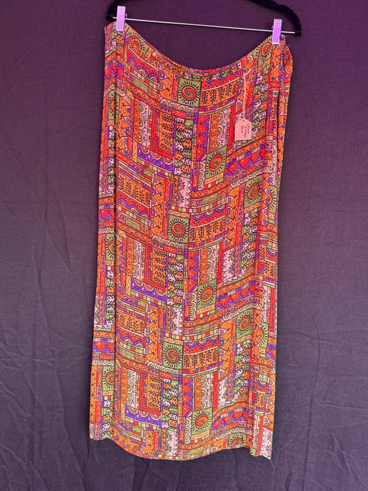 Chico's Design Geometric Print Wrap Skirt-- sz 3 (possibly 3XL)