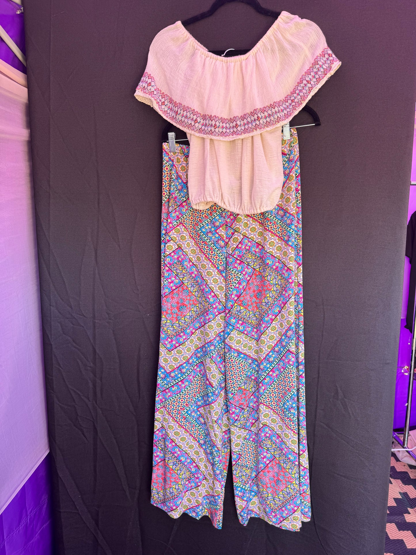 New Directions multi color lounge pants-- sz M