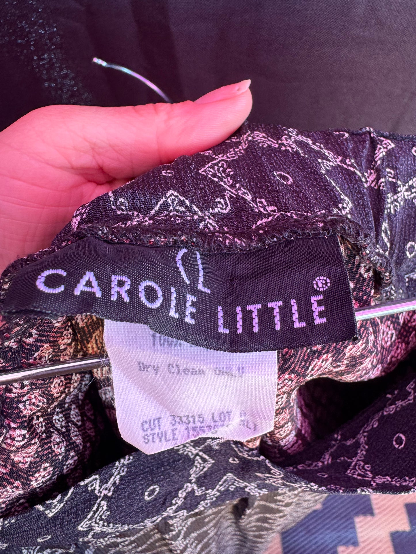 Carole Little Vintage Skirt 100% Rayon-- sz 10
