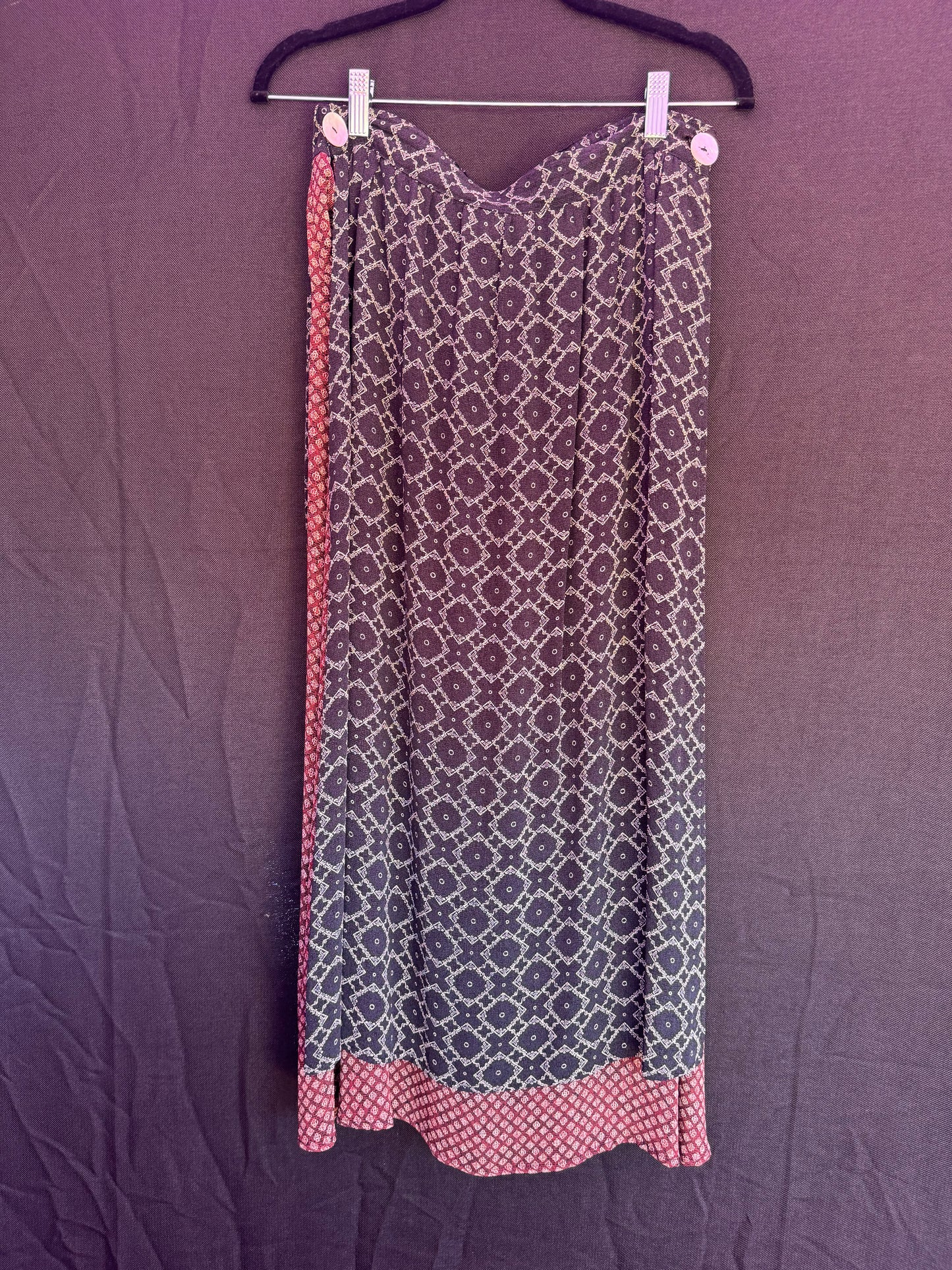 Carole Little Vintage Skirt 100% Rayon-- sz 10