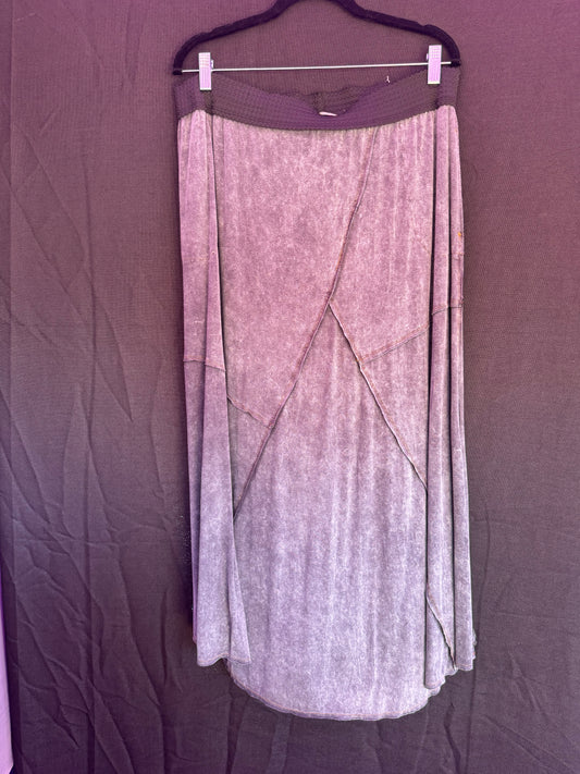 Soft Surroundings Cozy Gray Maxi Skirt-- sz L (very roomy!)