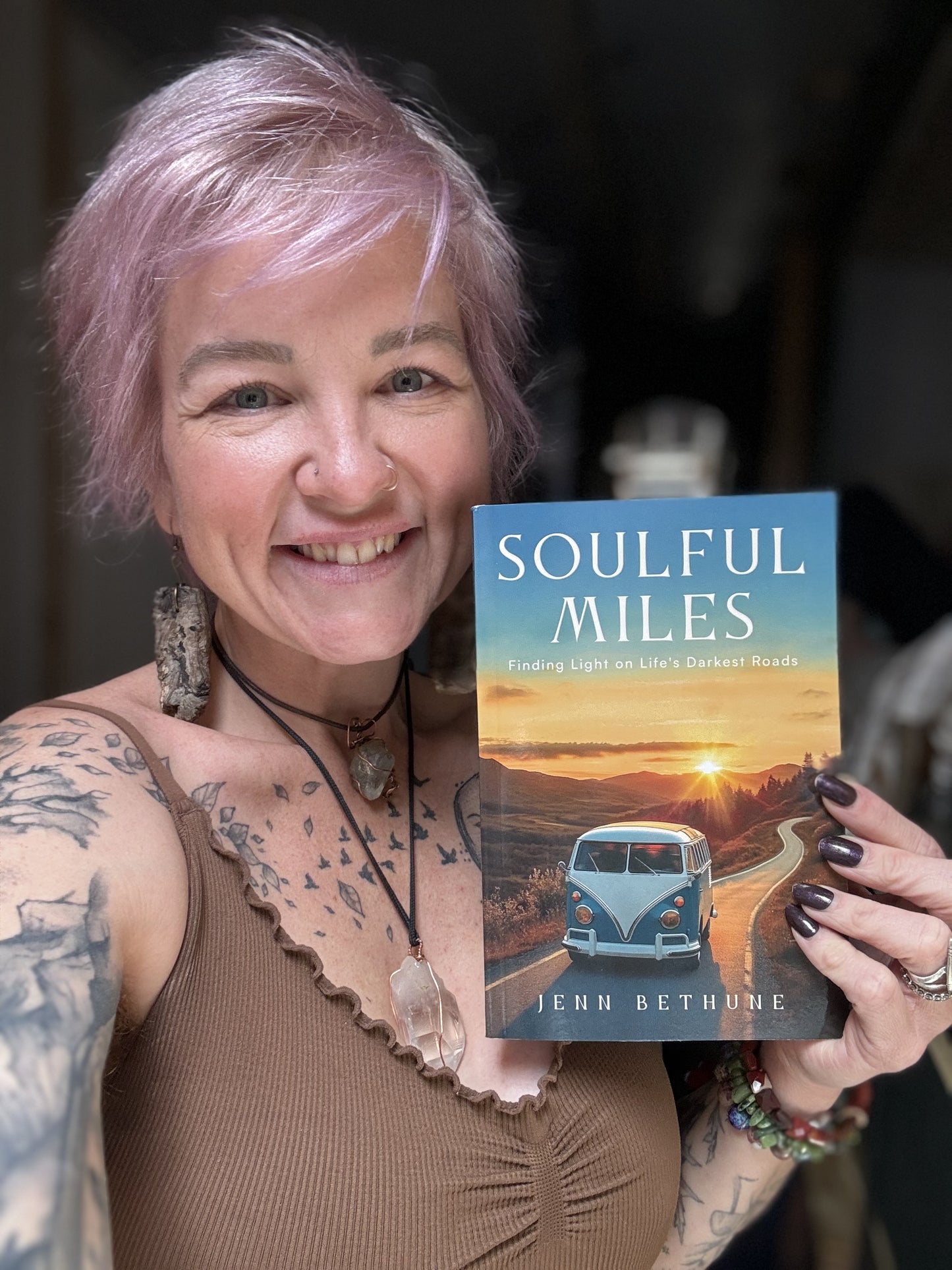 Autographed Soulful Miles: Finding Light on Life's Darkest Roads by Jenn Bethune