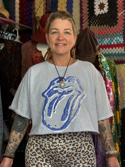 The Rolling Stones Reworked Graphic T-Shirt (Size M/L and Below)