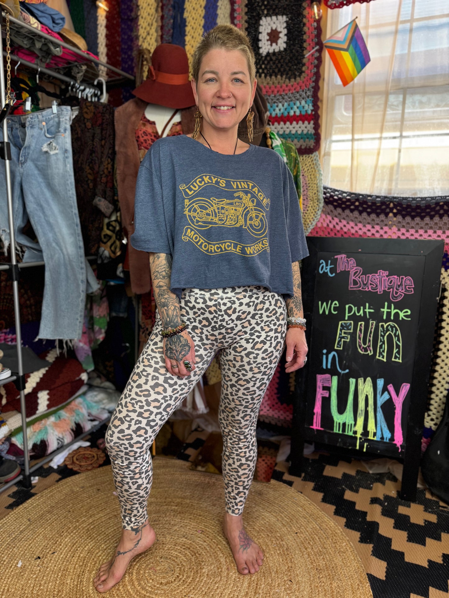Lucky Brand Reworked Graphic T-Shirt (Size XXL and Below)