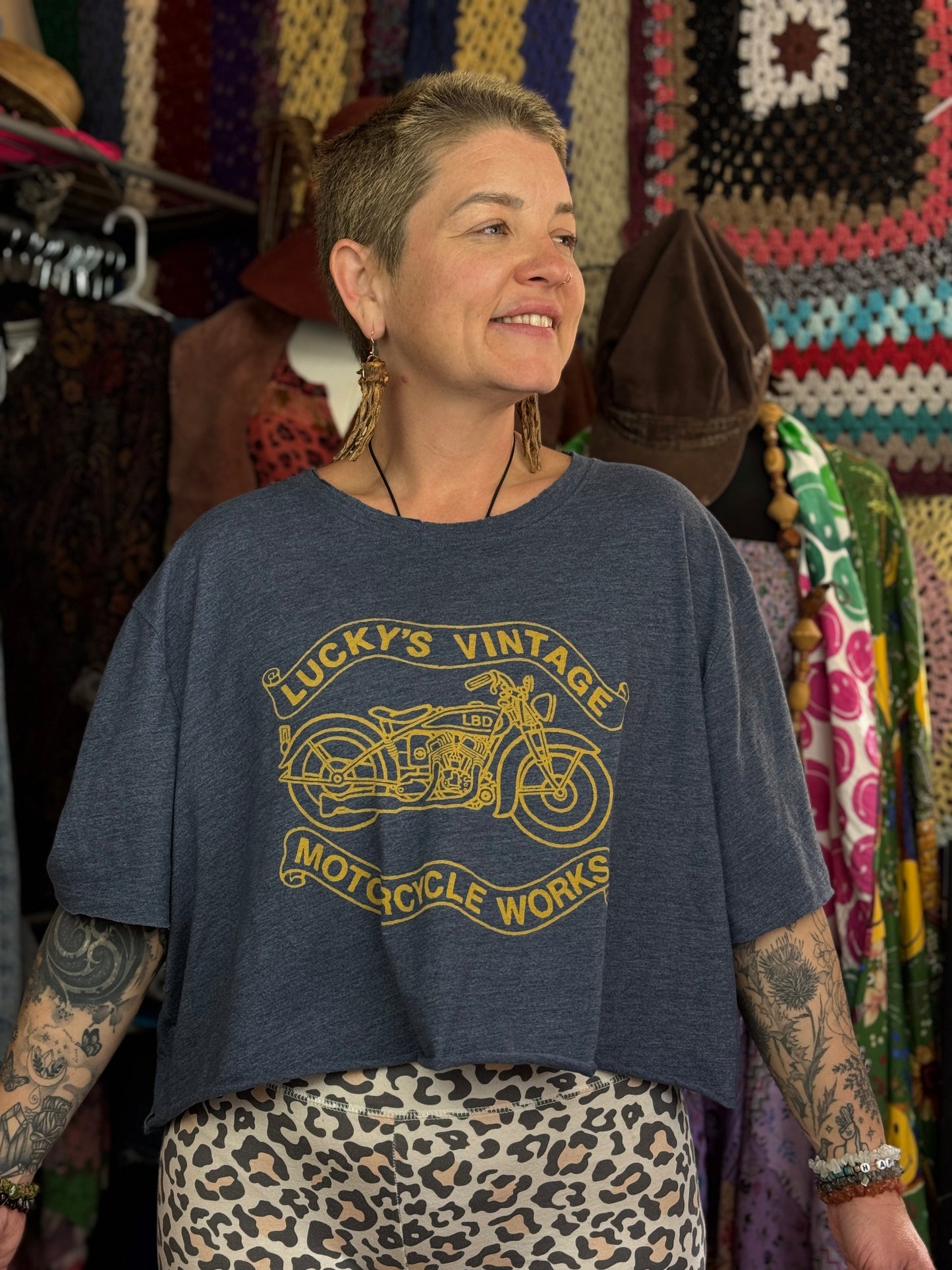 Lucky Brand Reworked Graphic T-Shirt (Size XXL and Below)