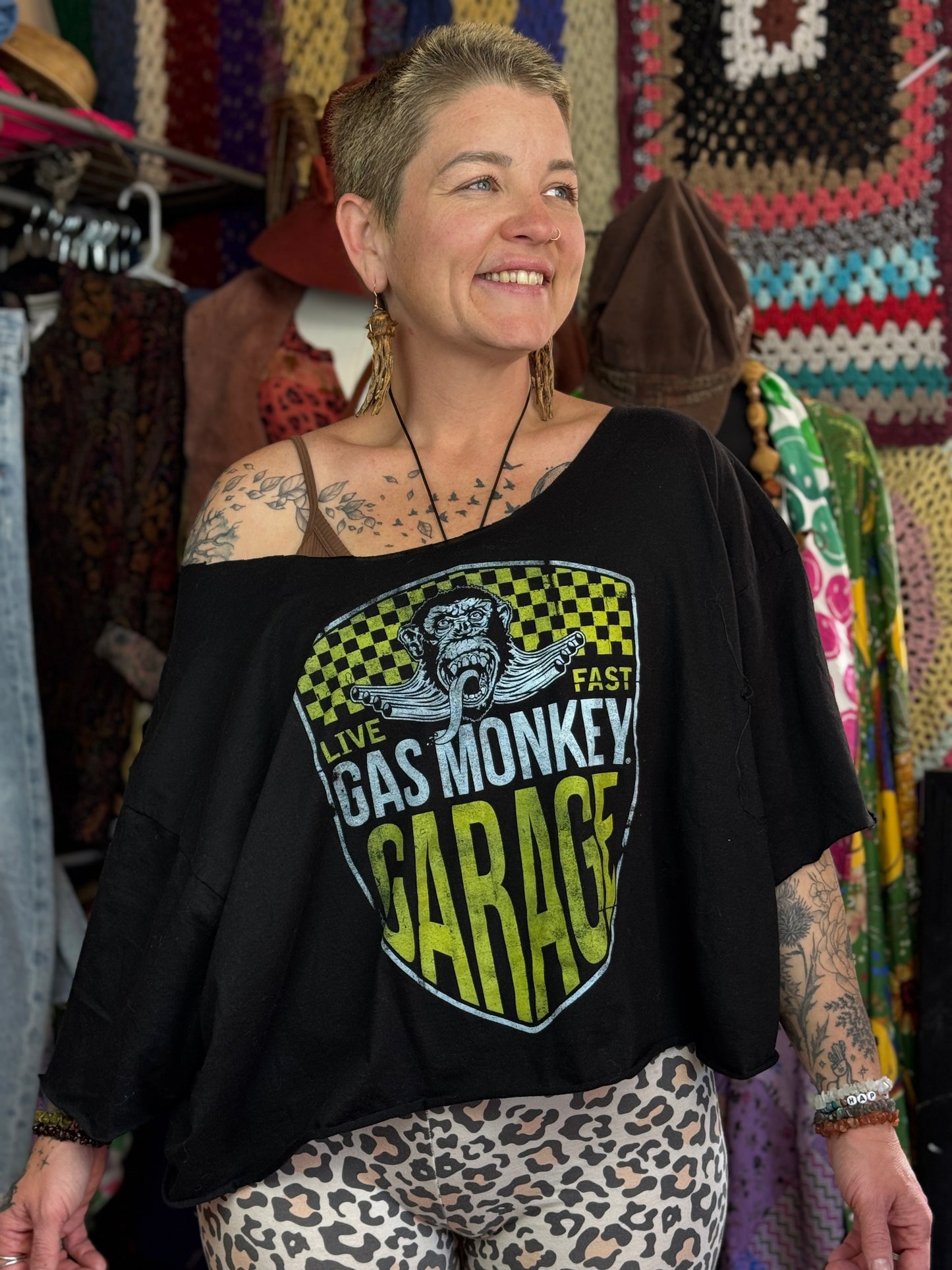 Gas Monkey Garage Reworked Graphic T-Shirt (Size XXXL and Below)