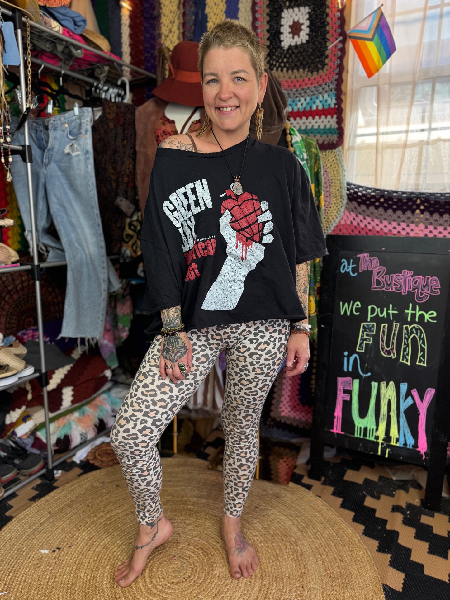 Green Day American Idiot Reworked Graphic T-Shirt (Size XXXL and Below)