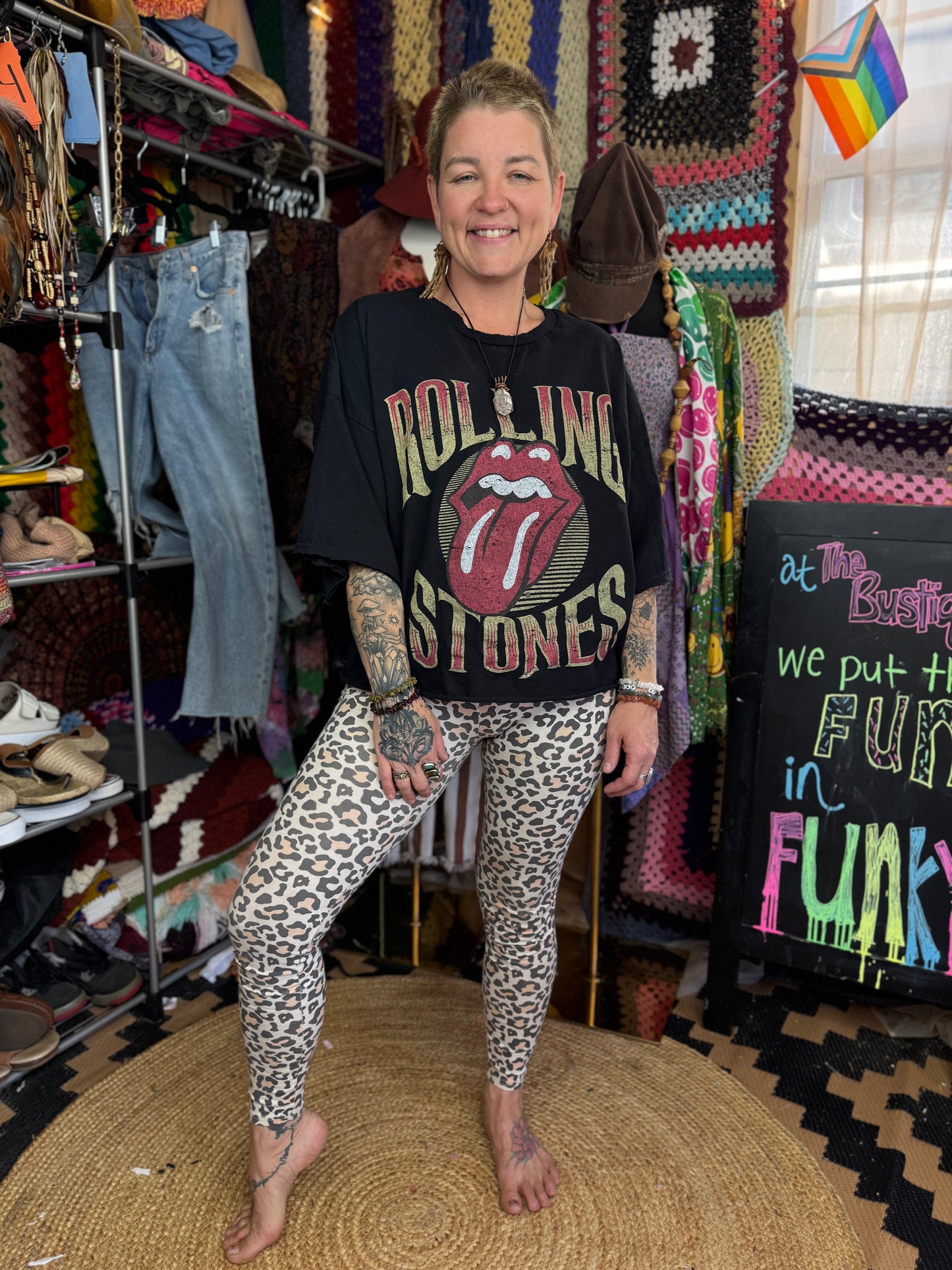 The Rolling Stones Reworked Graphic T-Shirt (Size XXXL and Below)