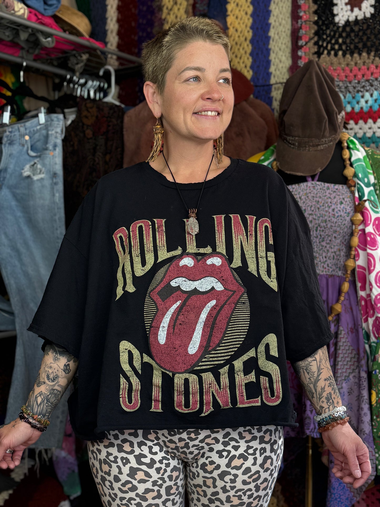 The Rolling Stones Reworked Graphic T-Shirt (Size XXXL and Below)