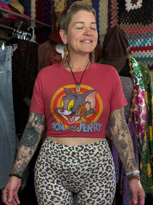 Tom and Jerry Reworked Graphic T-Shirt (Size M and Below)