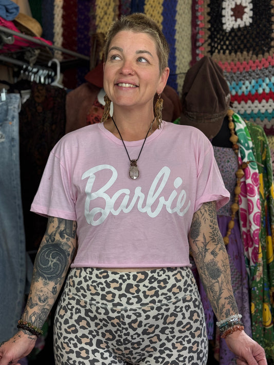 Barbie Reworked Graphic T-Shirt (Size L and Below)