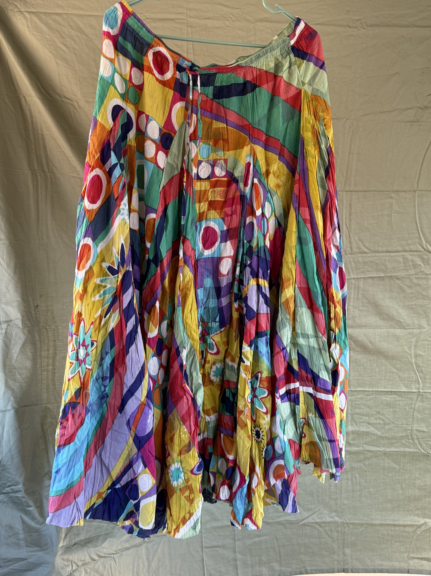 Sandy Starkman Multi color and shape print festival skirt (no size)
