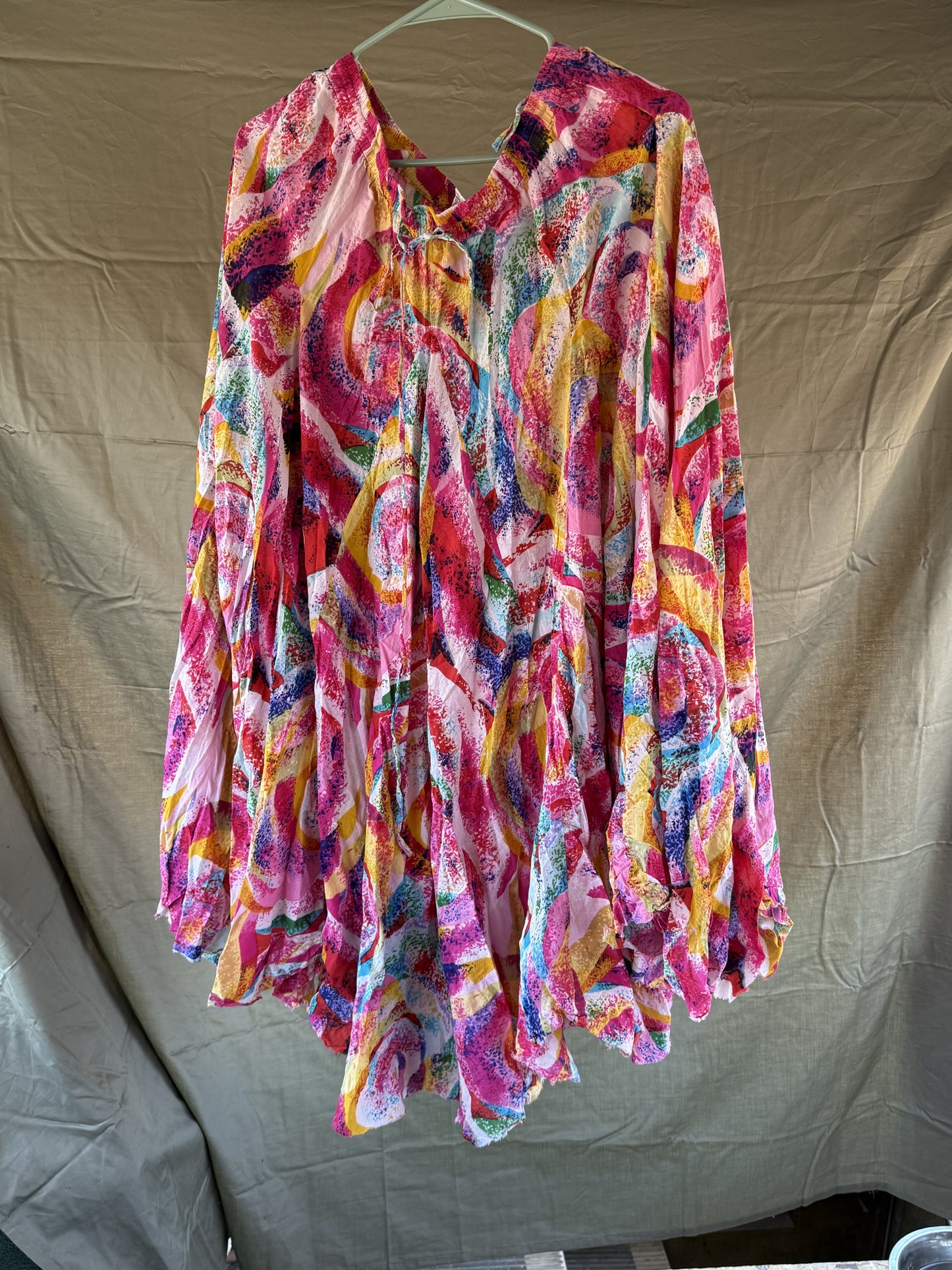 Sandy Starkman Multi Color Festival Skirt ( L )