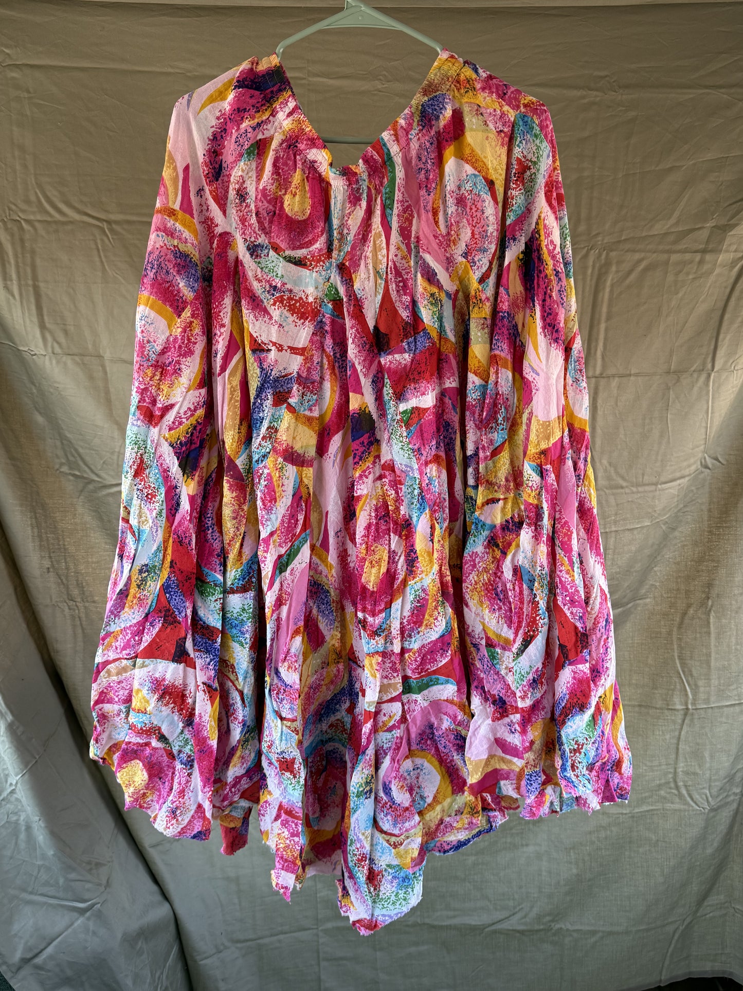 Sandy Starkman Multi Color Festival Skirt ( L )