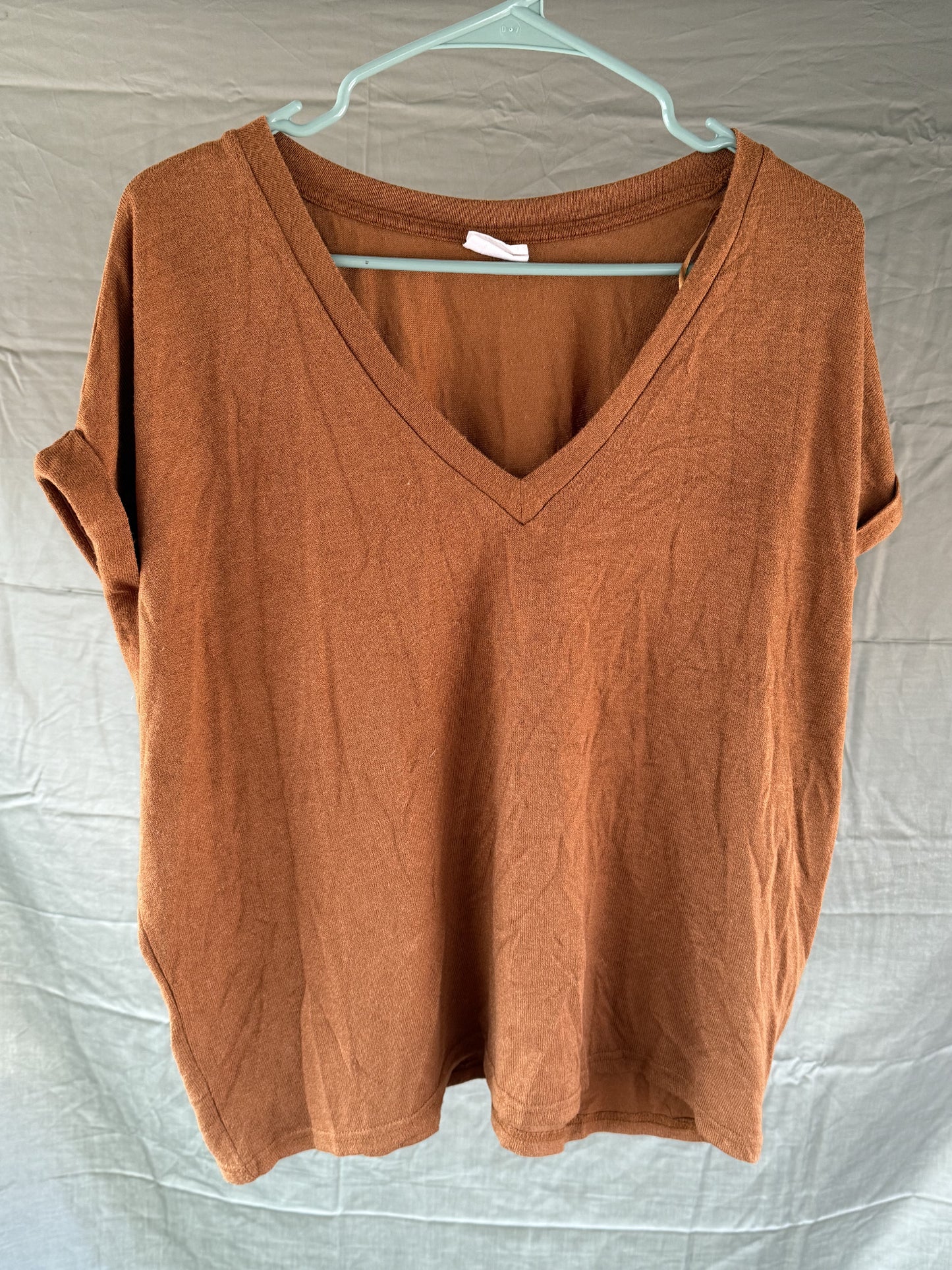 MOD REF Mustard yellow Slouchy Tee Shirt size Medium
