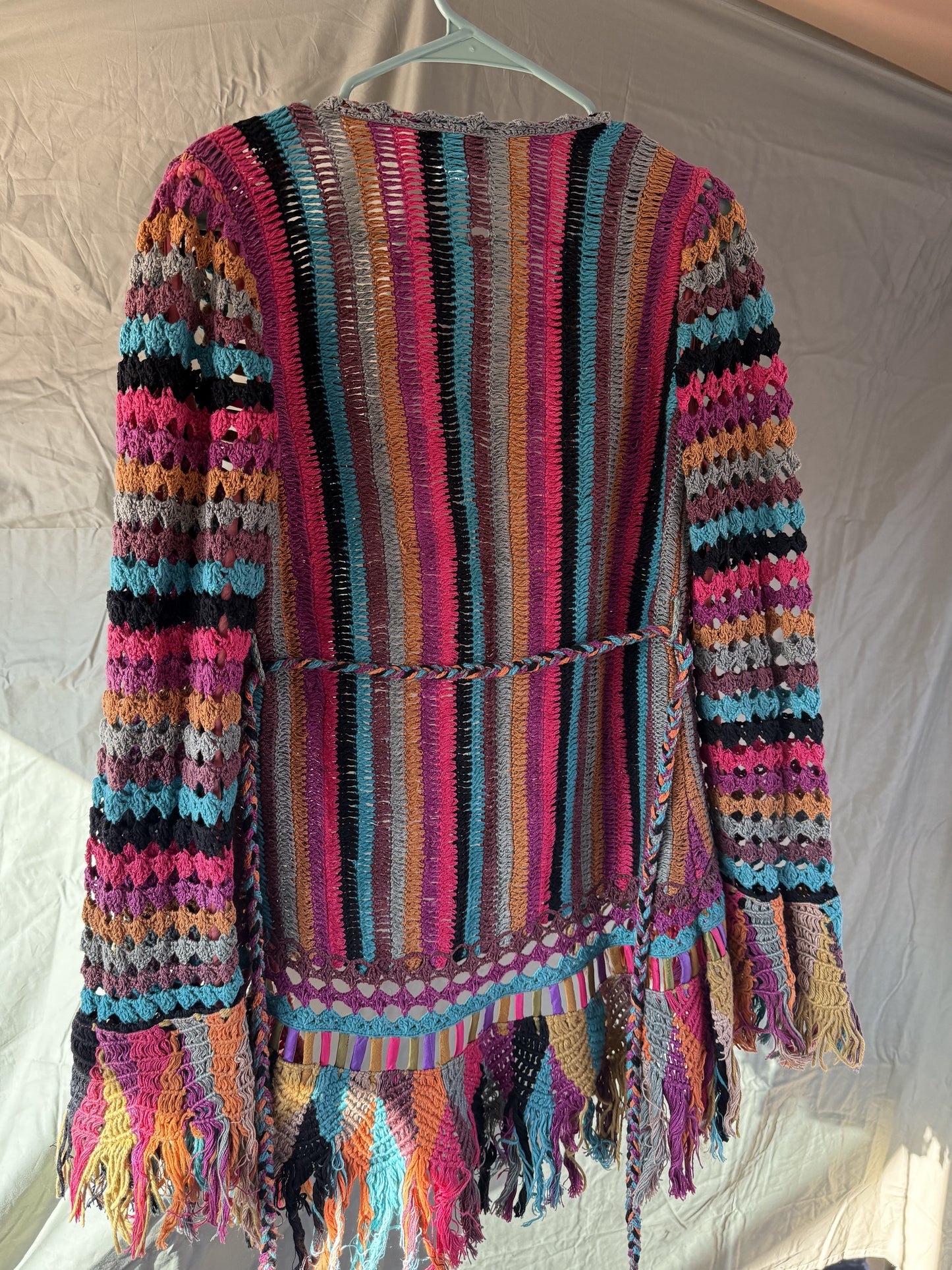 Sandy Starkman Funky Crocheted? Sweater size Small