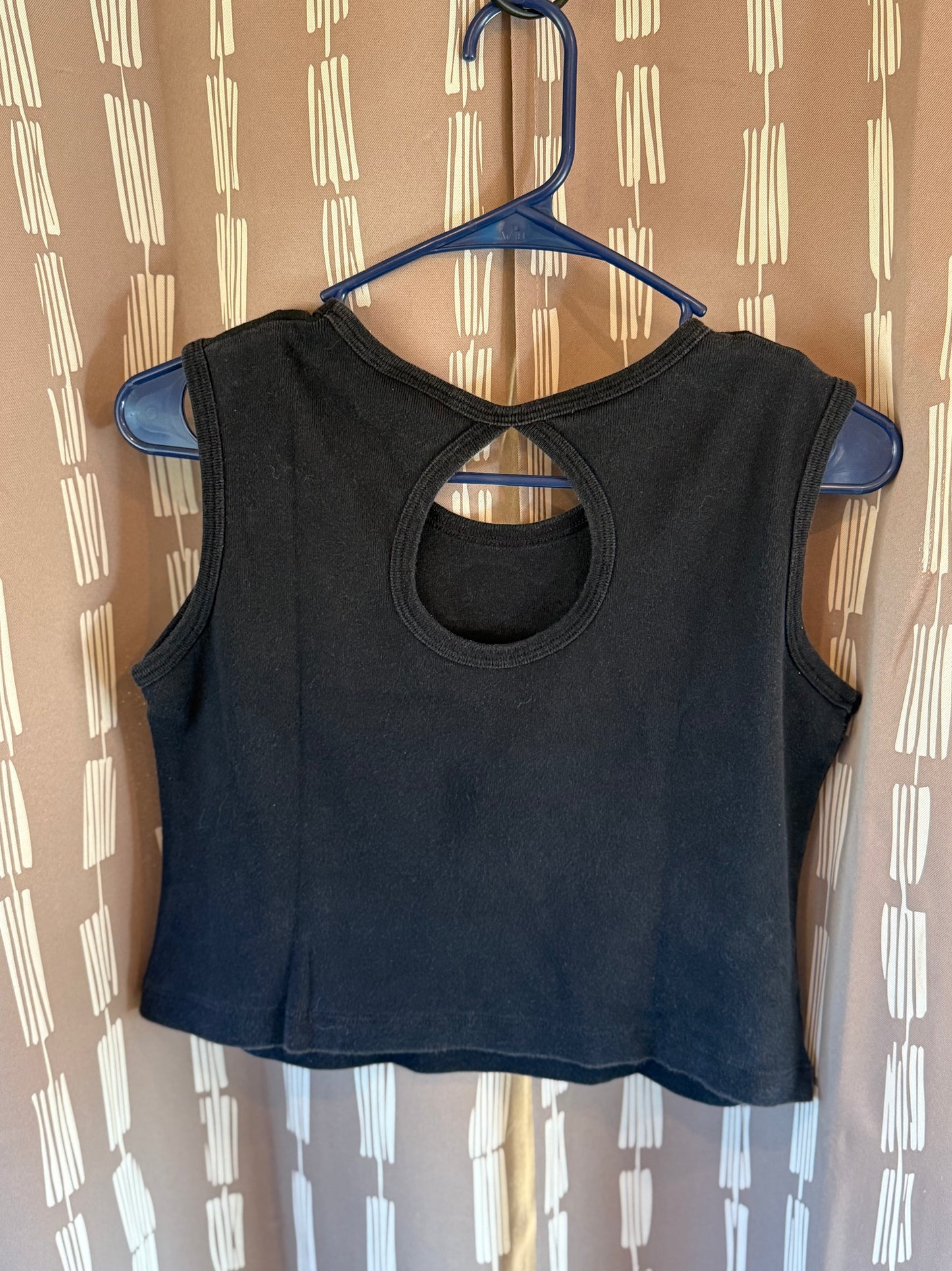 Biker Design Crop Top-- sz M