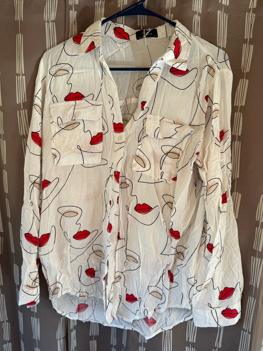 Milk and Honey Abstract Shirt