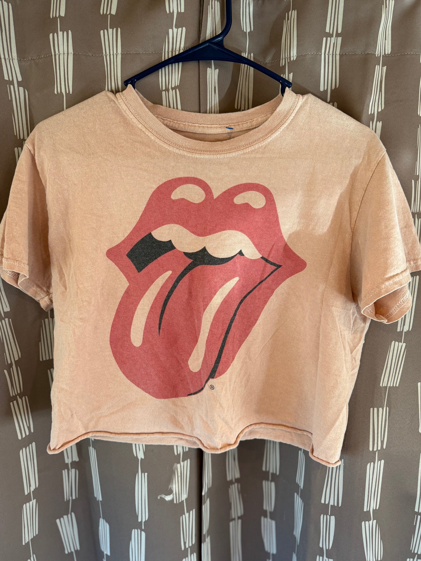 Rolling Stones Crop Tee-- sz XS
