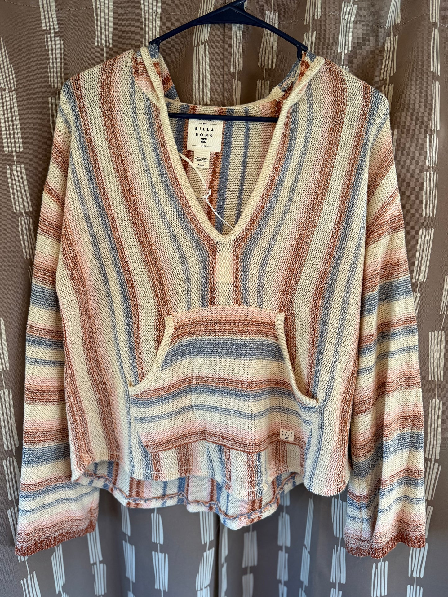 Billabong Knitted Hoodie-- sz S