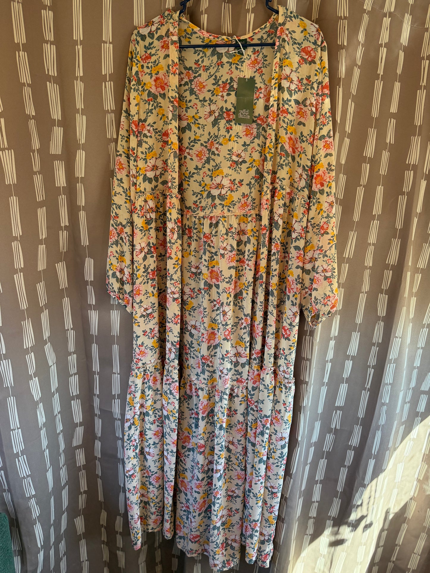 Wild Fable Floral Duster-- sz M