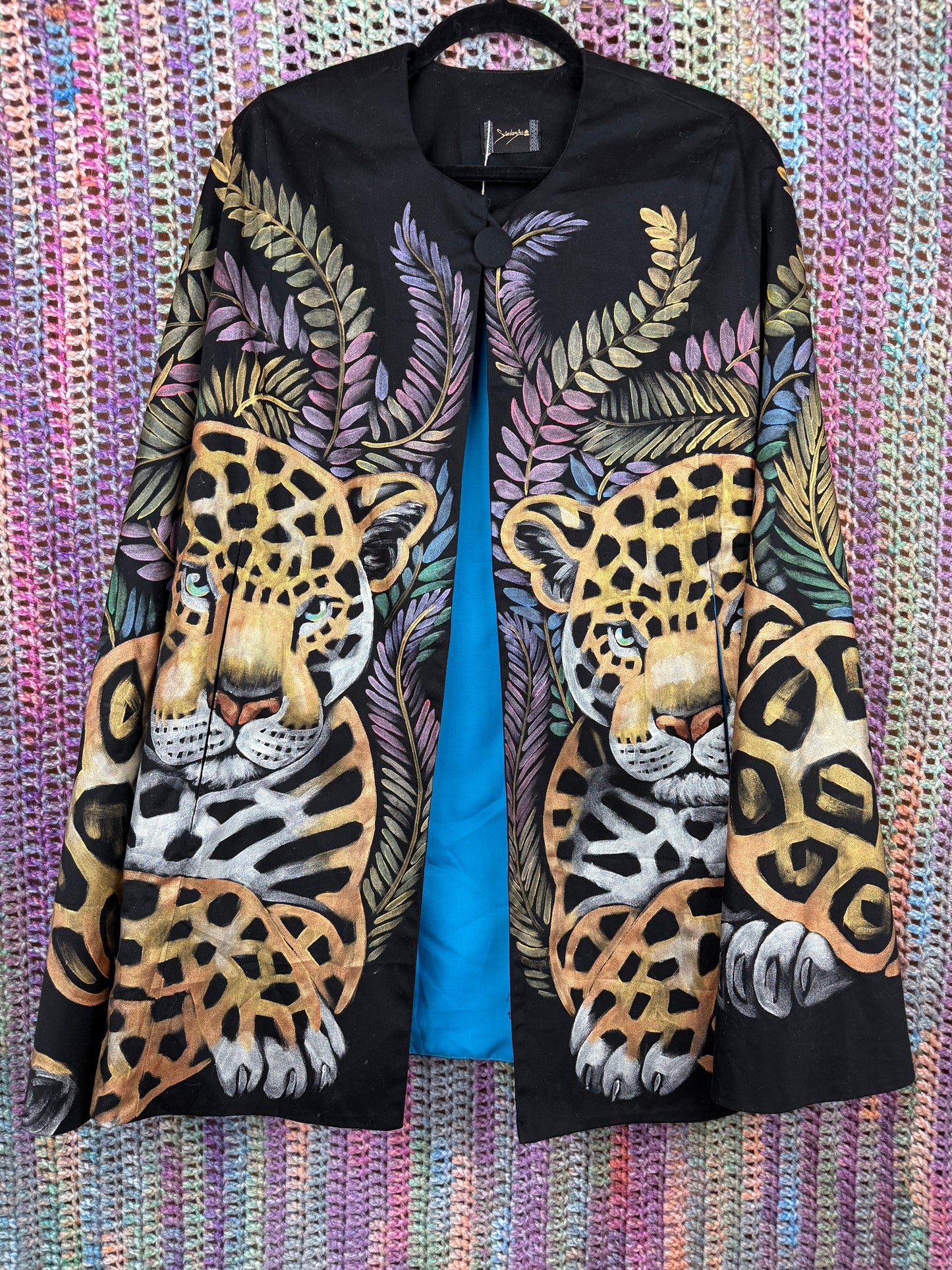 Vintage Hand Painted Cape (one size)
