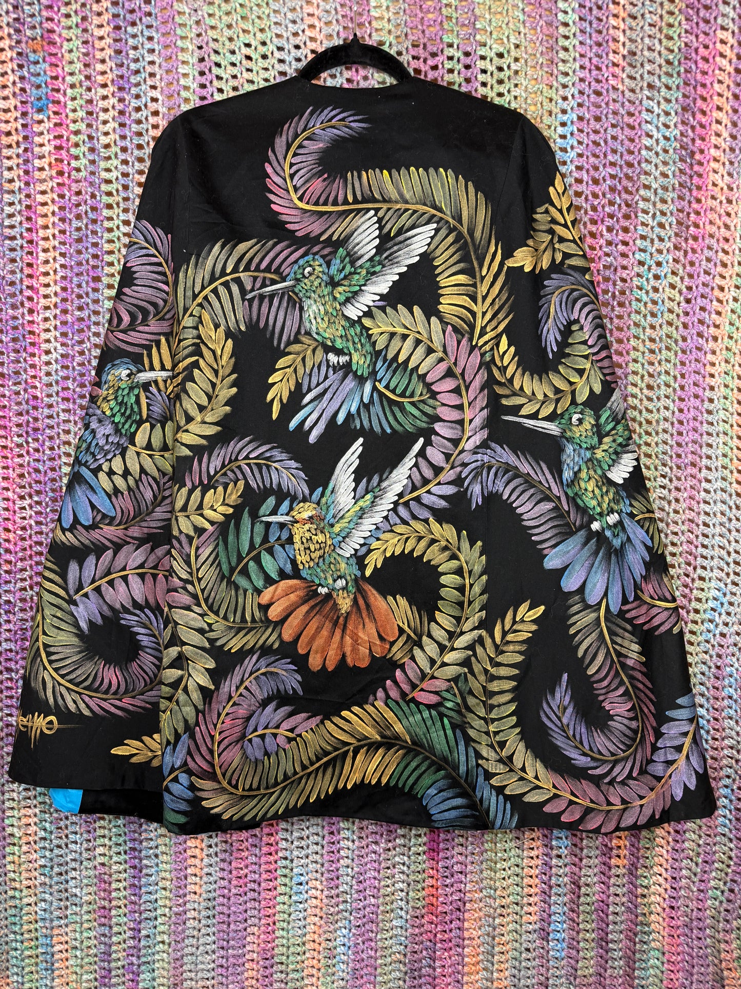 Vintage Hand Painted Cape (one size)