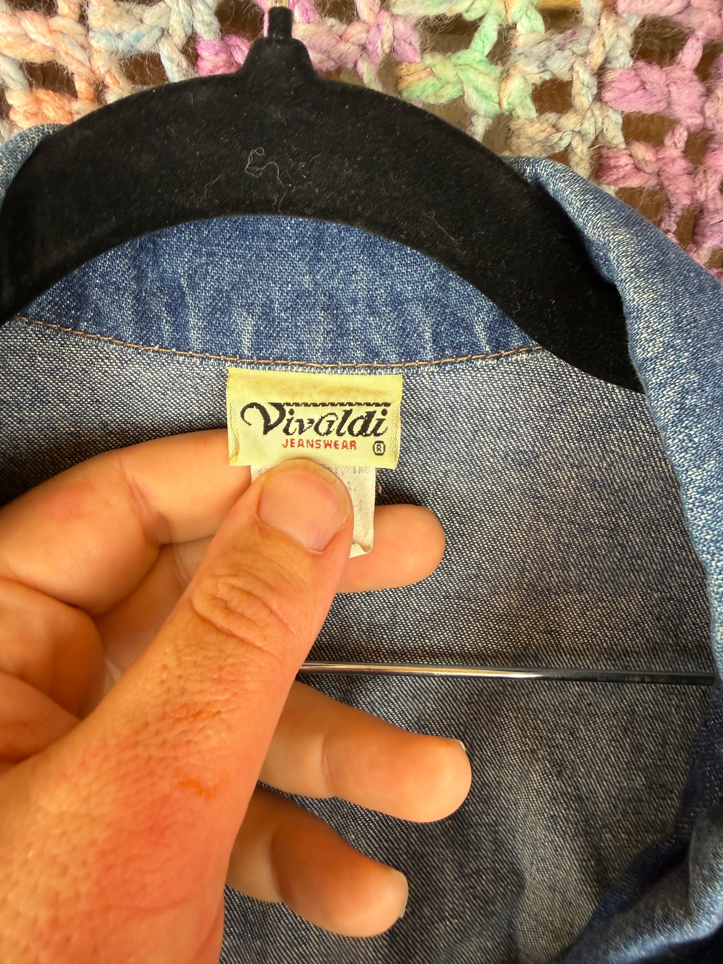 Vintage Vivaldi Jeanswear Denim West (Size Large)