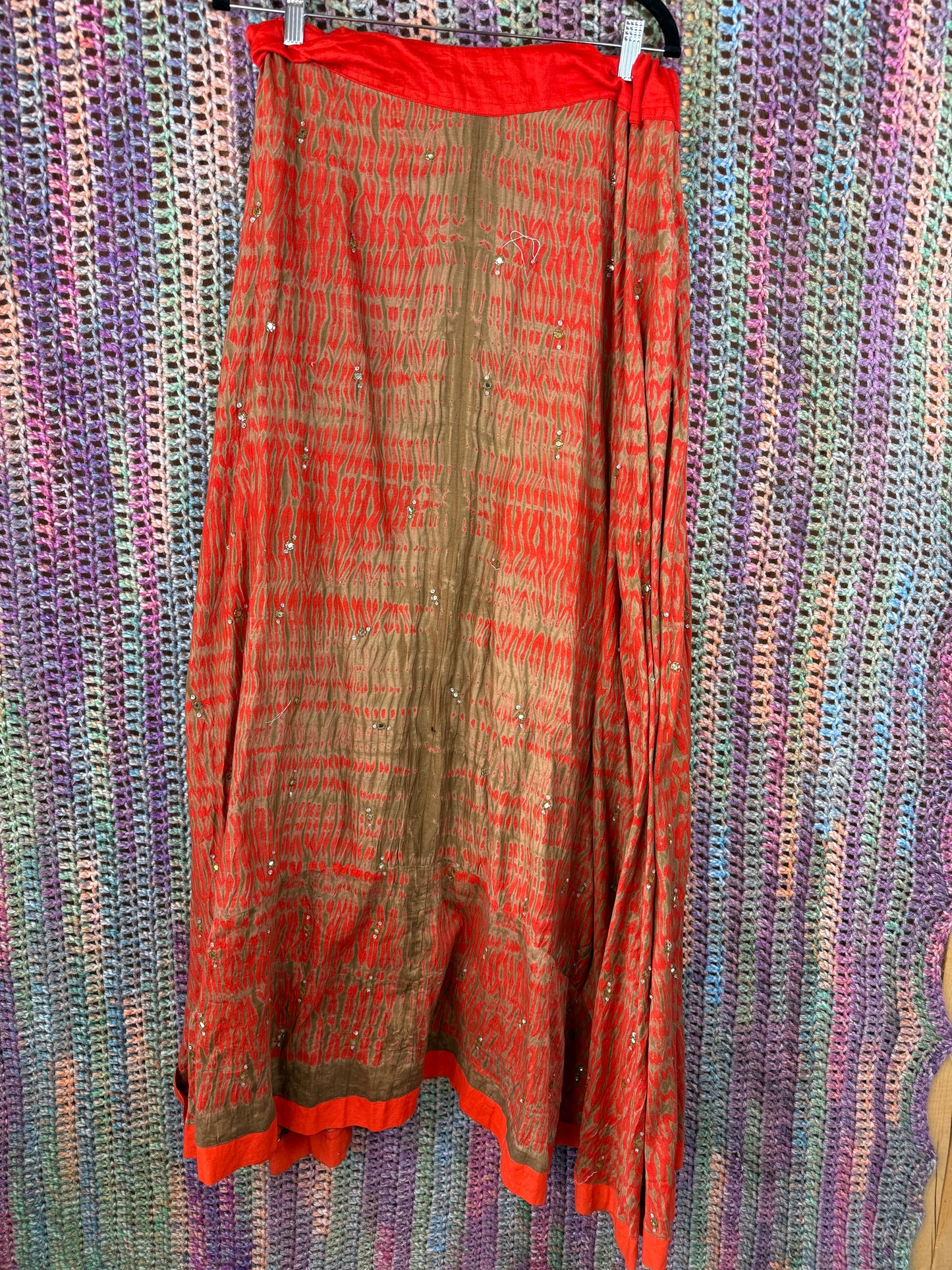 Sari Maxi Skirt (Free Size)