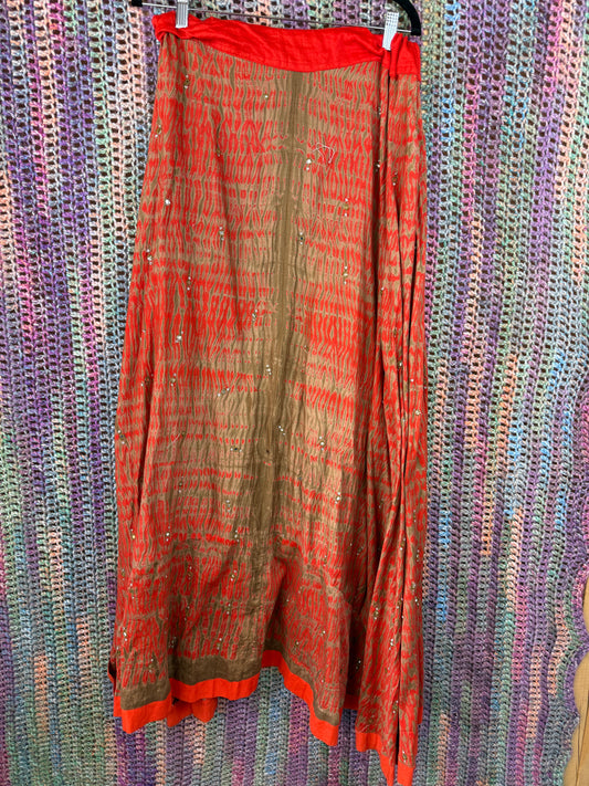 Sari Maxi Skirt (Free Size)