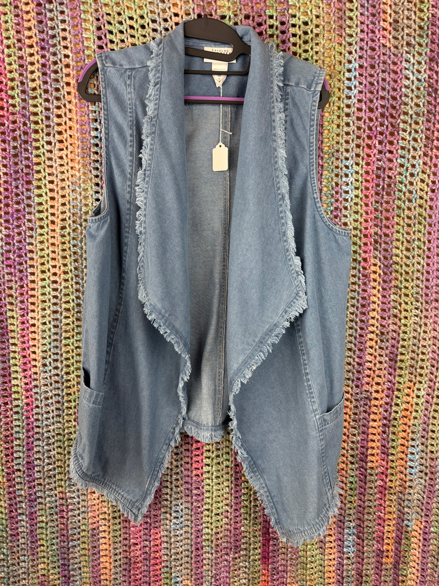Catalog Favorites Denim Vest (Size XL)