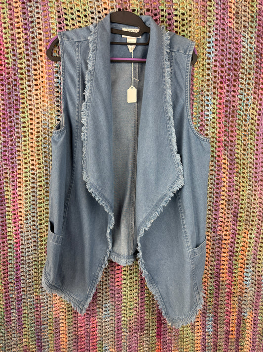 Catalog Favorites Denim Vest (Size XL)