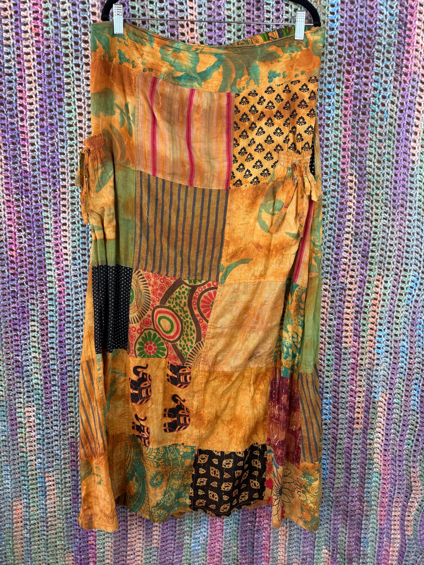 Jaxli Boho Maxi Skirt (Size L/XL)