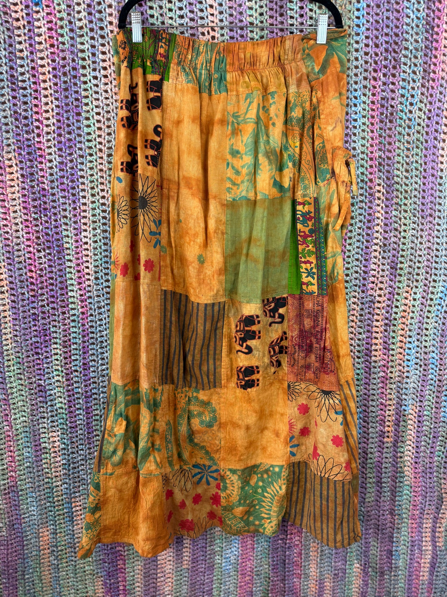 Jaxli Boho Maxi Skirt (Size L/XL)
