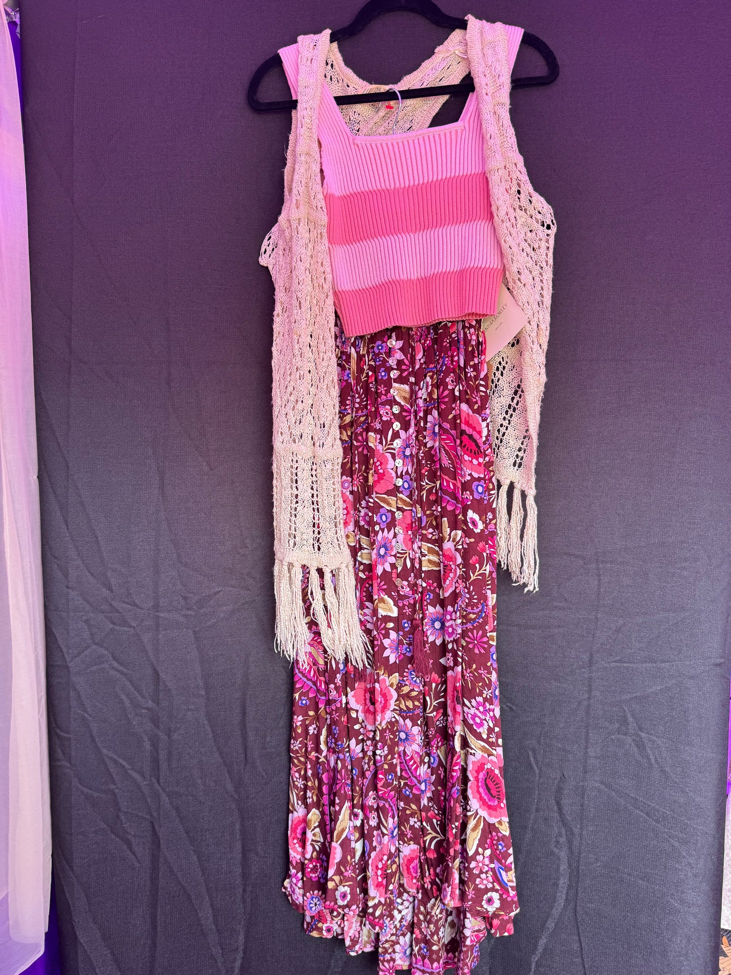 Cynthia Rowley NWT Floral Skirt with buttons-- sz S (best fit 2/4)