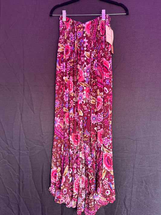 Cynthia Rowley NWT Floral Skirt with buttons-- sz S (best fit 2/4)