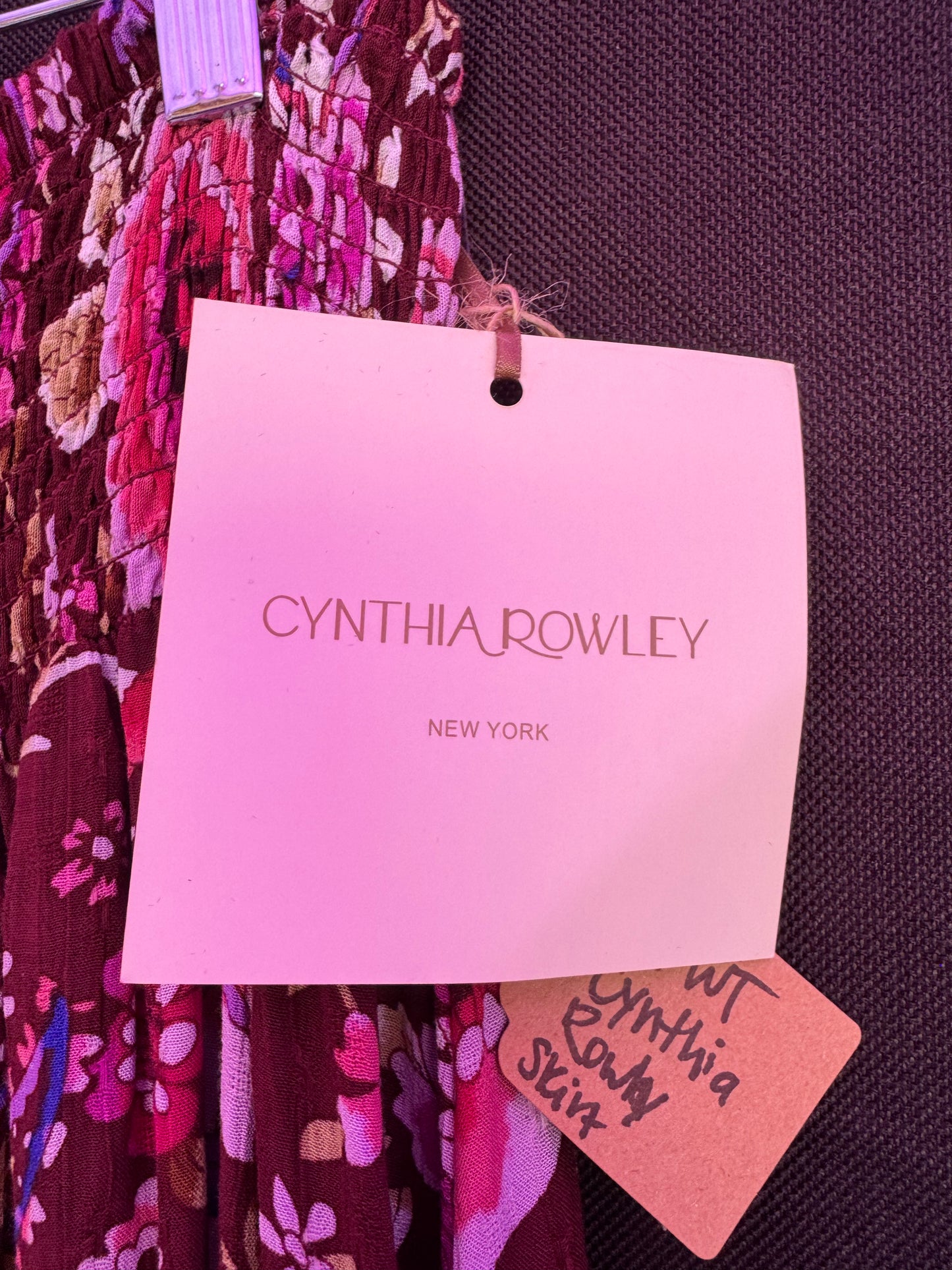 Cynthia Rowley NWT Floral Skirt with buttons-- sz S (best fit 2/4)