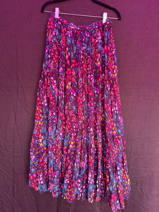 Purple Multi Color Maxi Skirt-- sz XXL
