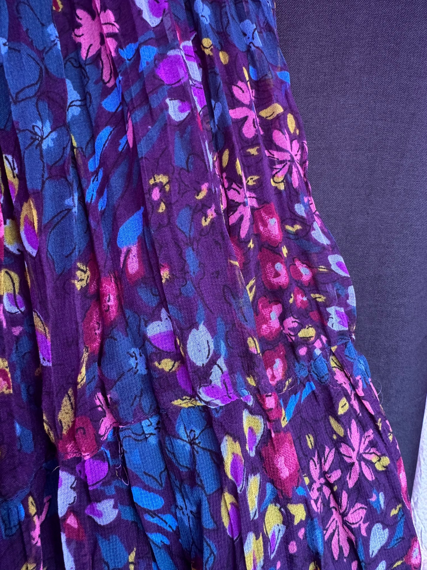 Purple Multi Color Maxi Skirt-- sz XXL